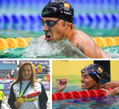Arriba Toni Ponce. Abajo, Nuria Marqués y Teresa Perales