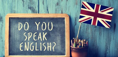 Cartel promocional de las becas de inglés de Fundación ONCE