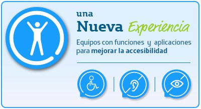 Cartel promocional de los proyectos de accesibilidad de Movistar