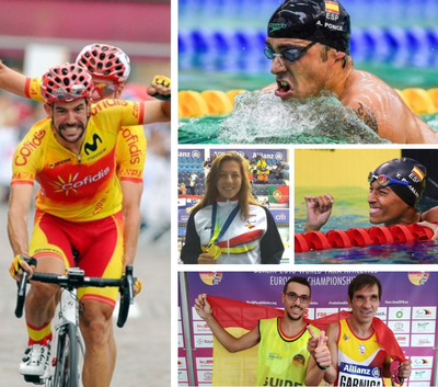 Imágenes de las distintas competiciones del Mundial de Ciclismo, y los europeos de Natación y Atletismo
