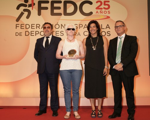De izquierda a derecha: Miguel Carballeda, Marta Arce, Mª José Rienda y Ángel Luis Gómez