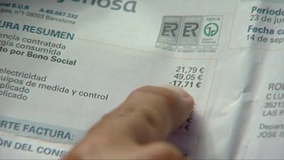 Aplicación del Bono social en una factura convencional de consumo eléctrico
