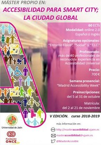 Cartel del Máster online smart city
