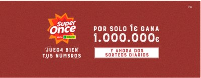 Cartel promocional del producto Súper ONCE