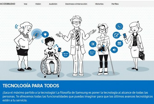 Imagen de la web "Tecnología para todos"