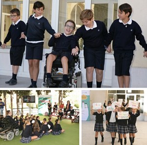 Distintos momentos de la presentación del Concurso Escolar