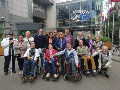 Equipo del CERMI La Rioja en Bruselas