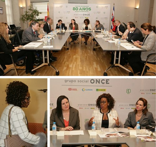 Collage de imágenes de la reunión con Epsy Campbell