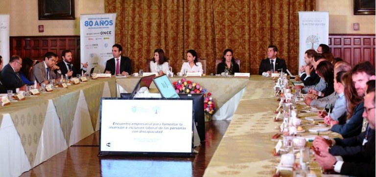 Encuentro con los empresarios y ministros ecuatorianos