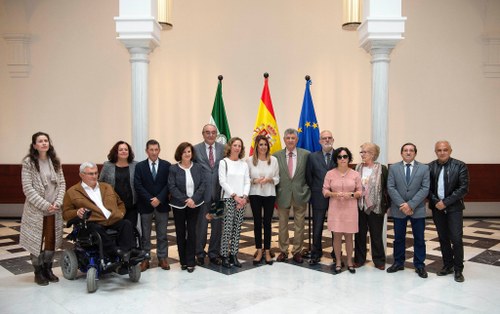 Audiencia de  la presidenta Junta  al CERMI sobre el concierto social