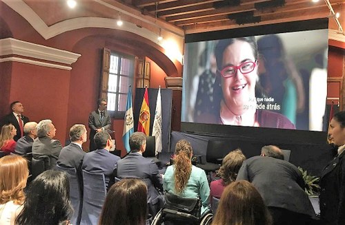 Un momento de la presentación del vídeo del Programa Iberoamericano