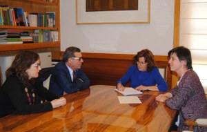 De izquierda a derecha, Cristina Robles, Ignacio Escanero, Mª Victoria Broto y Raquel Alba