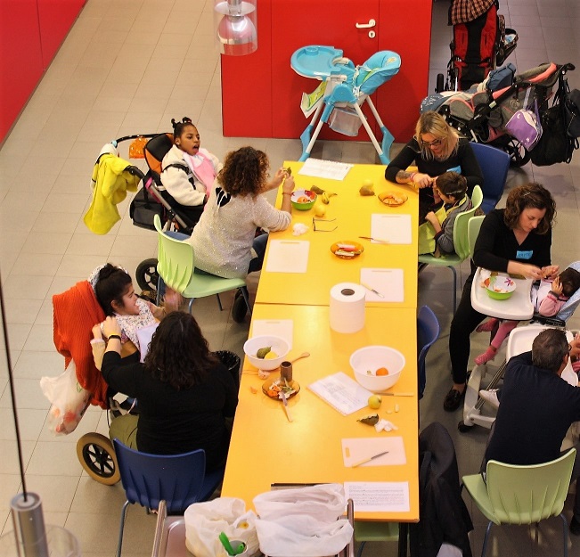 Todos los participantes compartieron la hora del almuerzo