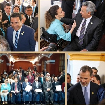 Distintas imágenes del acto de presentación del Programa Iberoamericano