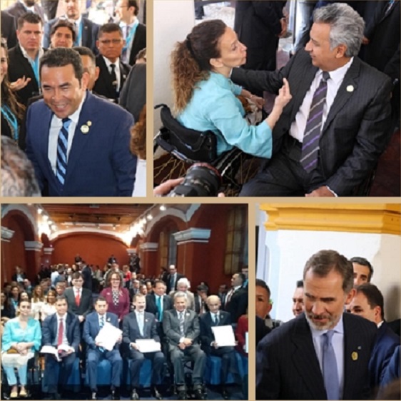 Distintas imágenes del acto de presentación del Programa Iberoamericano