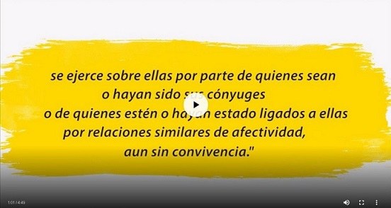 Fotograma del vídeo de la ONCE contra la violencia de género