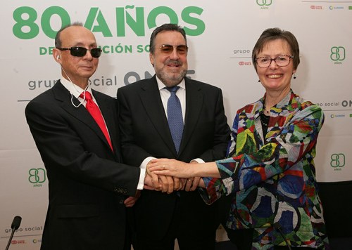 Fredric Schroeder, Miguel Carballeda y Frances Gentle
