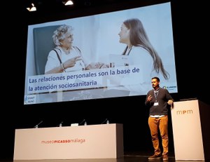 David Villaverde, durante su intervención en la jornada