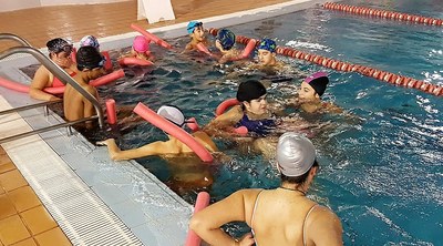 Actividad en la piscina