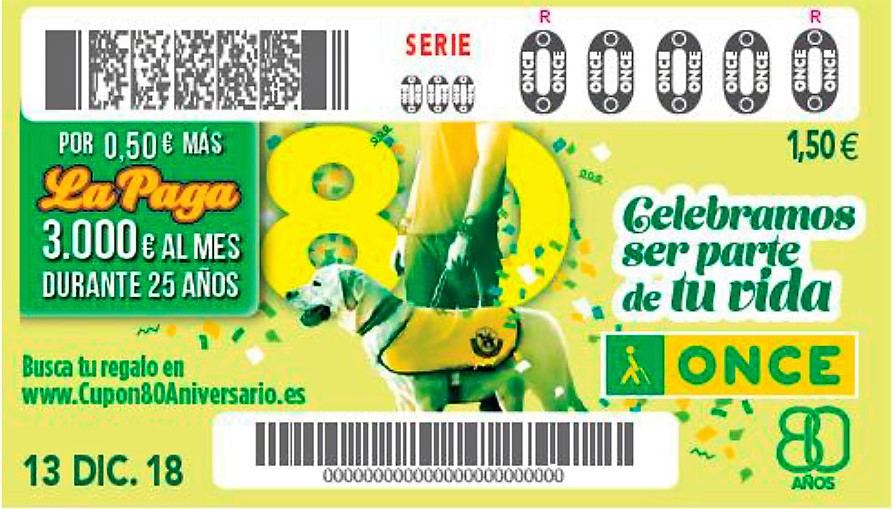 Reproducción de uno de los cupones de la colección conmemorativa