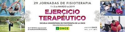Cartel  de las Jornadas sobre Ejercicio Terapeútico de la EUF