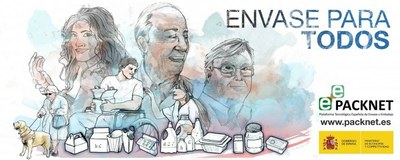 Cartel promocional de la campaña 'Envase para todos'