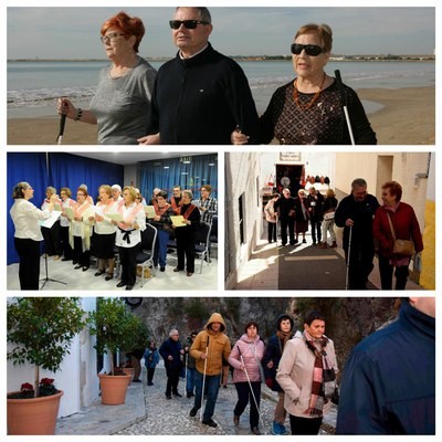 Composición con varias imágenes de vacaciones sociales