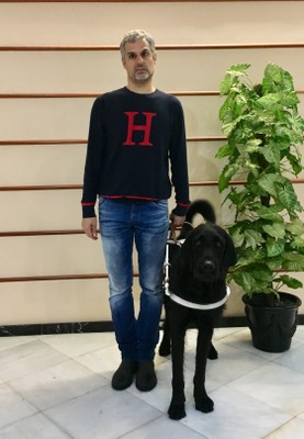 El "labraniche" Áxel con su usuario
