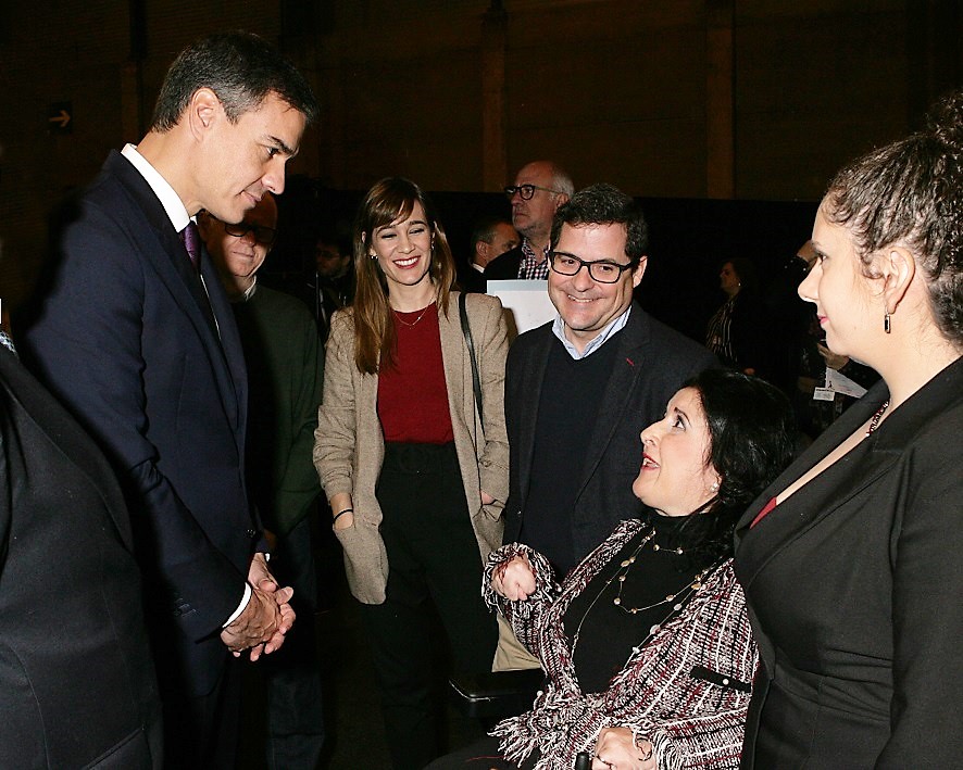 Sánchez saluda a trabajadores del grupo de empresas ILUNION