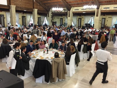 Comida de la celebración en Sevilla