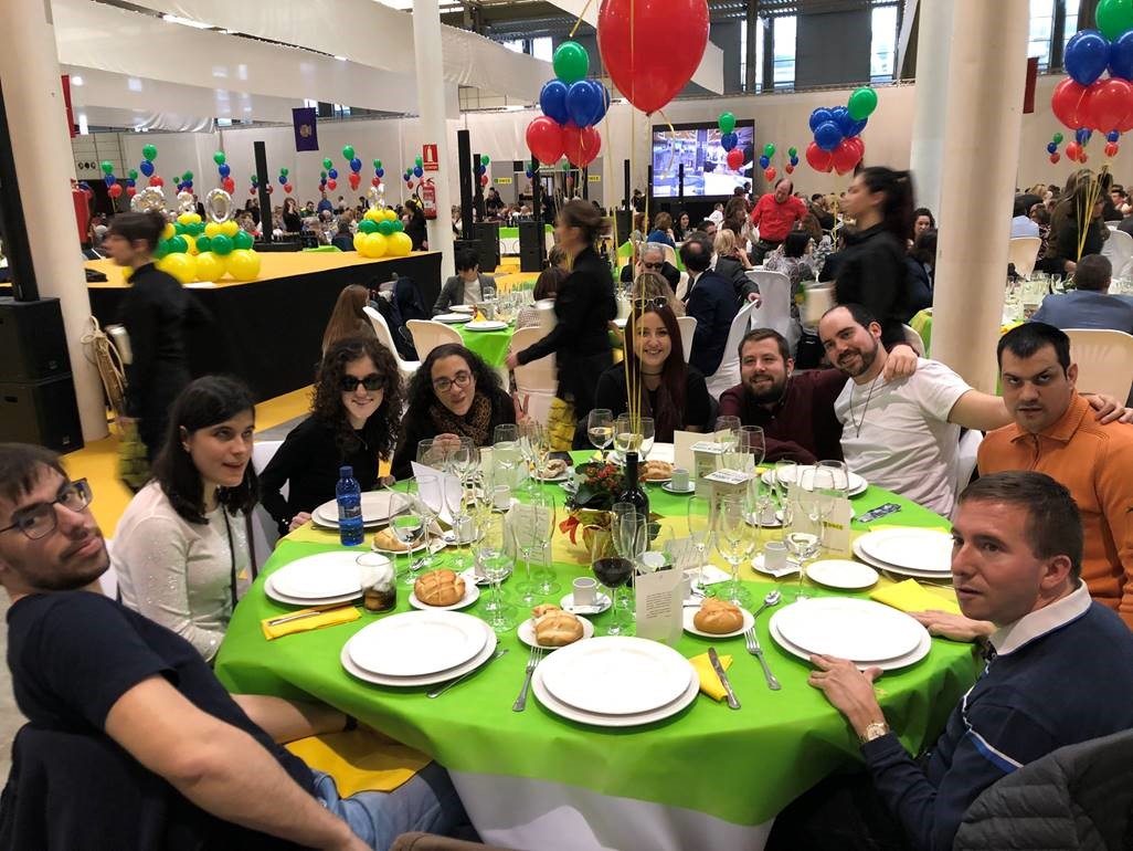 Trabajadores y trabajadoras de la ONCE en la celebración de Castilla y León