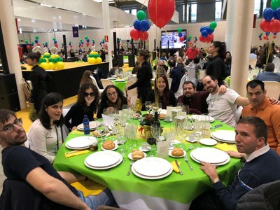 Trabajadores y trabajadoras de la ONCE en la celebración de Castilla y León