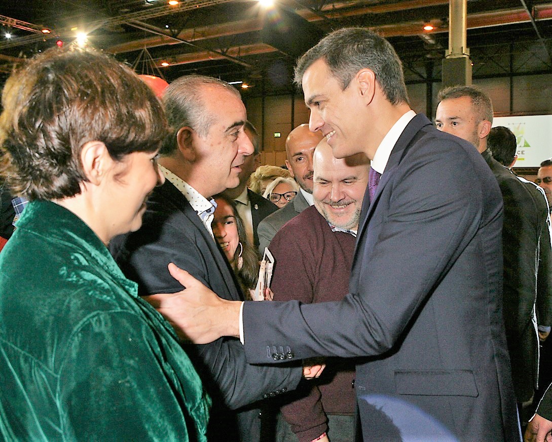 Sánchez con Luciano Poyato, presidente de la Plataforma del Tercer Sector.