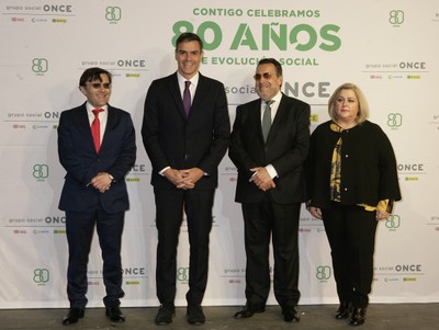 De izquierda a derecha: Alberto Durán, Pedro Sánchez, Miguel Carballeda y Ana Isabel Lima