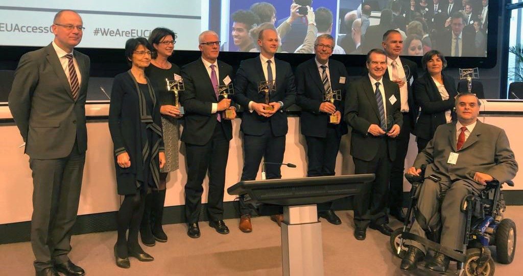 Galardonados y jurado del Premio Ciudad accesible 2018