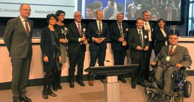 Galardonados y jurado del Premio Ciudad accesible 2018
