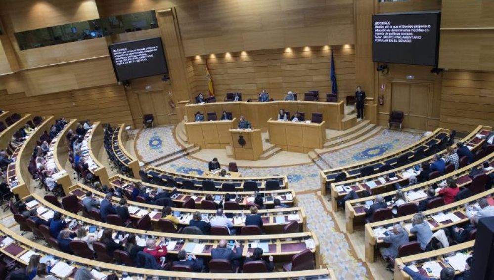 Vista del hemiciclo del Senado