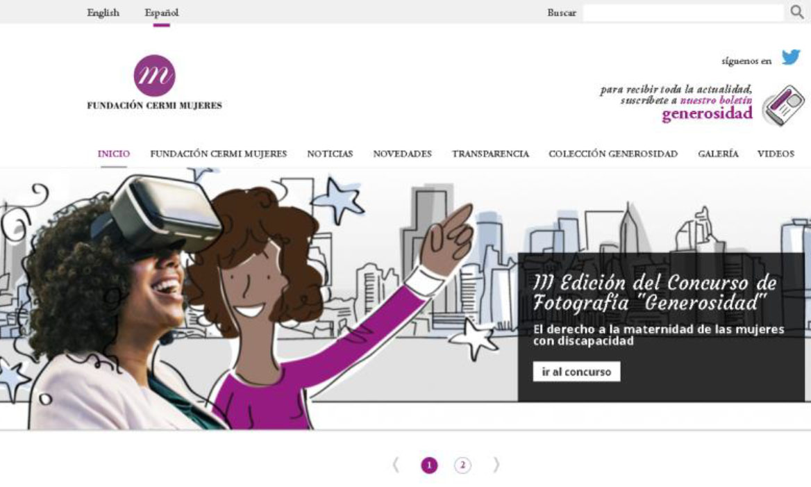 Imagen de la nueva web de la FCM