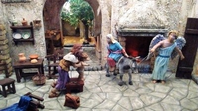 Una de las escenas del espectacular belén jerezano