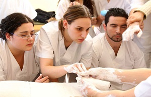 En clase de fisioterapia