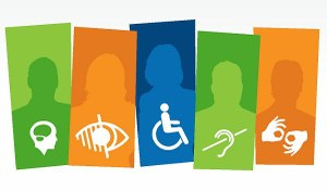 Logos de los distintos tipos de discapacidad