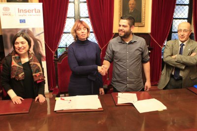 Carcedo y Rosón tras la firma del acuerdo en el consistorio