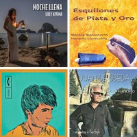 Collage con las portadas de cuatro de los CD editados