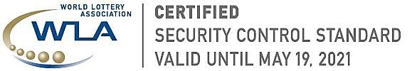 Sello de certificación de seguridad de la Asociación Mundial de Loterías