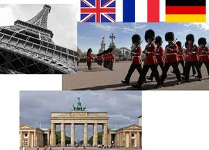 Collage de imágenes representativas de distintos países de la UE