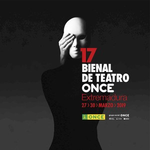Cartel de la XVII Bienal de Teatro ONCE en Extremadura