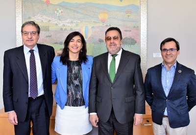 De izquierda a derecha, Soriano, Rienda, Carballeda y Jofre