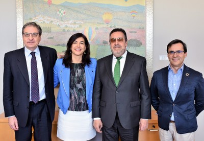 De izquierda a derecha, Soriano, Rienda, Carballeda y Jofre
