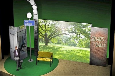 Infografía del espacio escénico previsto para el nuevo montaje de la gala de los premios