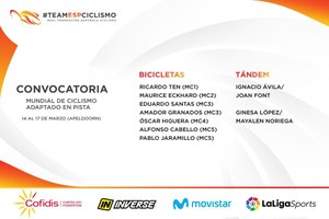 Cartel con los integrantes del seleccionado español en Holanda